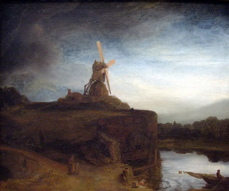 The Mill in Detail Rembrandt